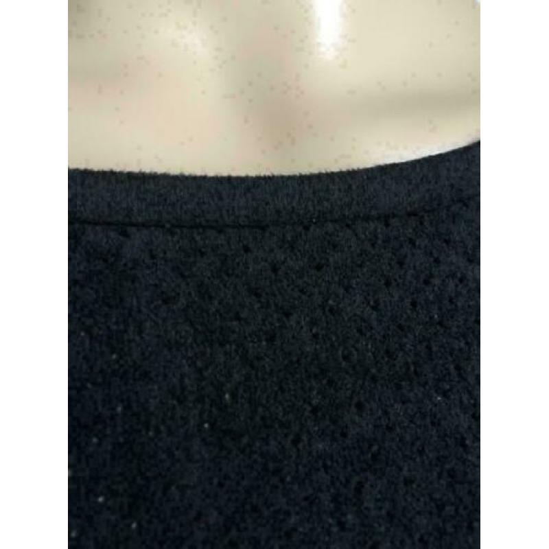 D03 GARCIA maat M=38/40 imitatie-suede leren jurk zwart