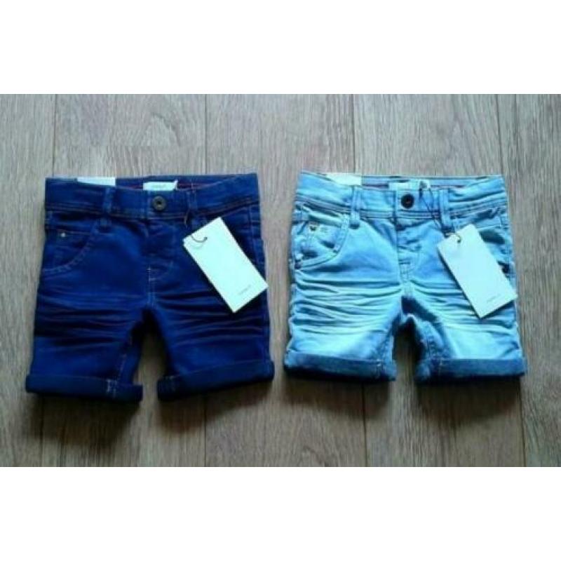 NIEUW stoere Name It korte stretch jeans maat 104 (4)