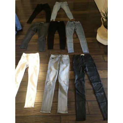 Lois, only, pieces, primark 8 spijkerbroeken skinny mt xs-s