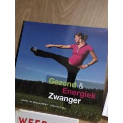 Diverse boeken rondom zwangerschap en baby’s.
