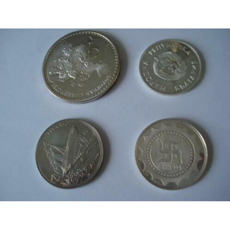 4 munten (zilver)