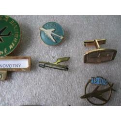 8 oude uchtvaart spelden- broche - knoop- hangertje