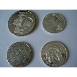 4 munten (zilver)