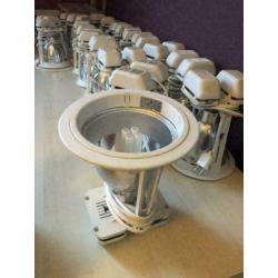Inbouwspot met spaarlamp voor systeemplafons (40 Stuks).