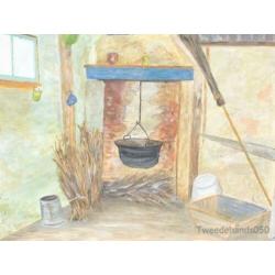 Schilderij boerderij 83483