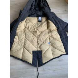 Nieuwe grijze airforce parka jas, maat S