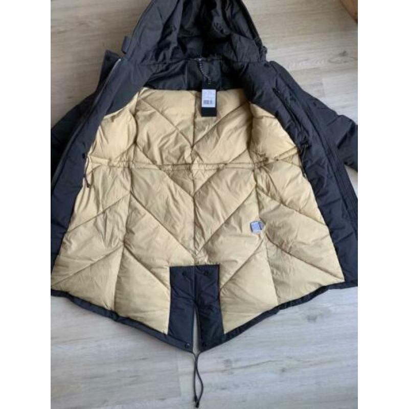Nieuwe grijze airforce parka jas, maat S