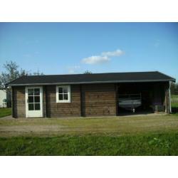 schuur / carport / blokhut - merk LUGARDE 5 x 10 meter