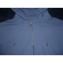 Te koop nieuw blauw sweater vest + capuchon: M / 40
