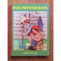 Loekie Kleijn Mijn Prentenboek "Spelletjes" (antiek 1951)