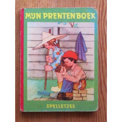 Loekie Kleijn Mijn Prentenboek "Spelletjes" (antiek 1951)
