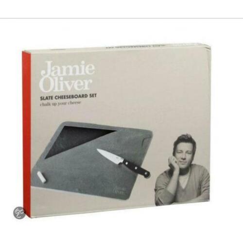 Jamie Oliver kaasplank slate cheeseboard set nieuw goedkoop