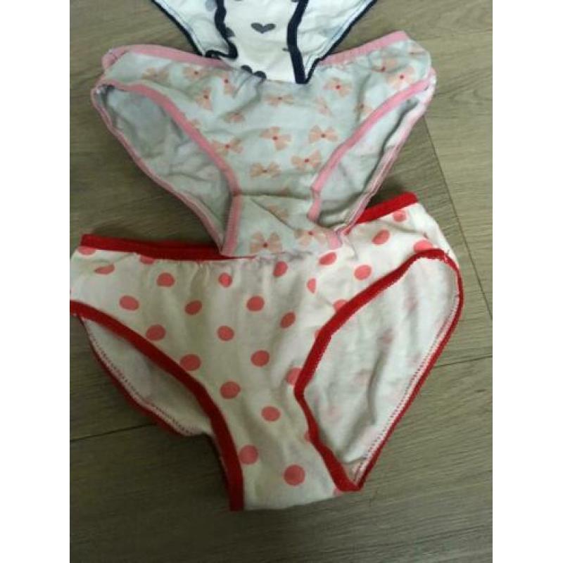 HEMA set ondergoed, 3x onderbroek mt 128 / 134 netjes WH