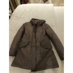 Echte Woolrich jas taupe kleur XS