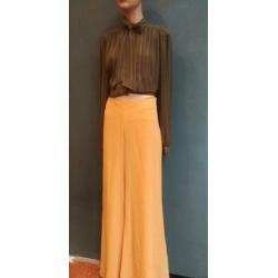 Vintage tutten blouse (80s) licht doorschijnend ( MT M/L)