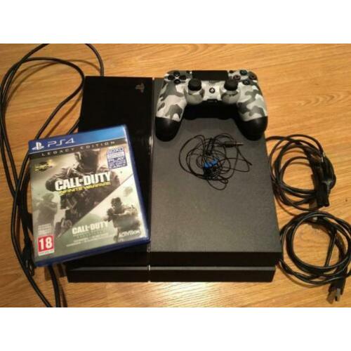Playstation 4 + Controller + Game (Call of Duty) + Headset