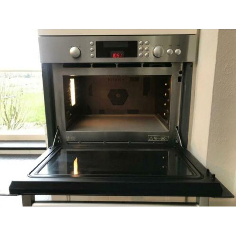 Bosch RVS inbouw combi oven met magnetron functie 45x60