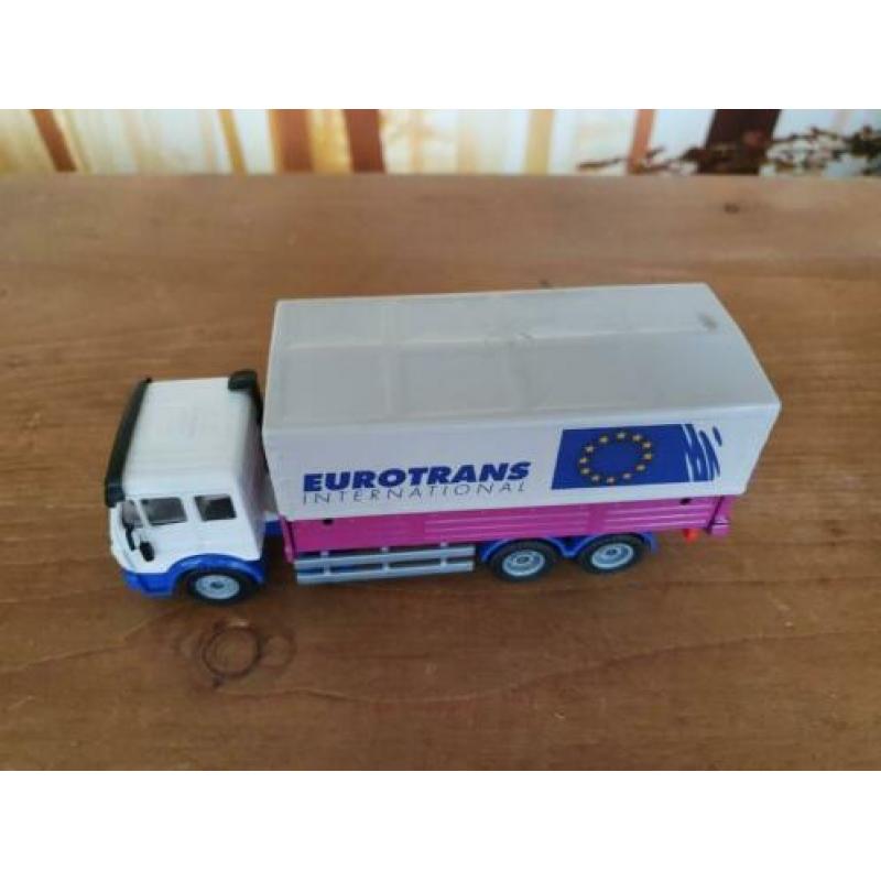 Siku Mercedes SK motorwagen Eurotrans met huif 1:55 nm