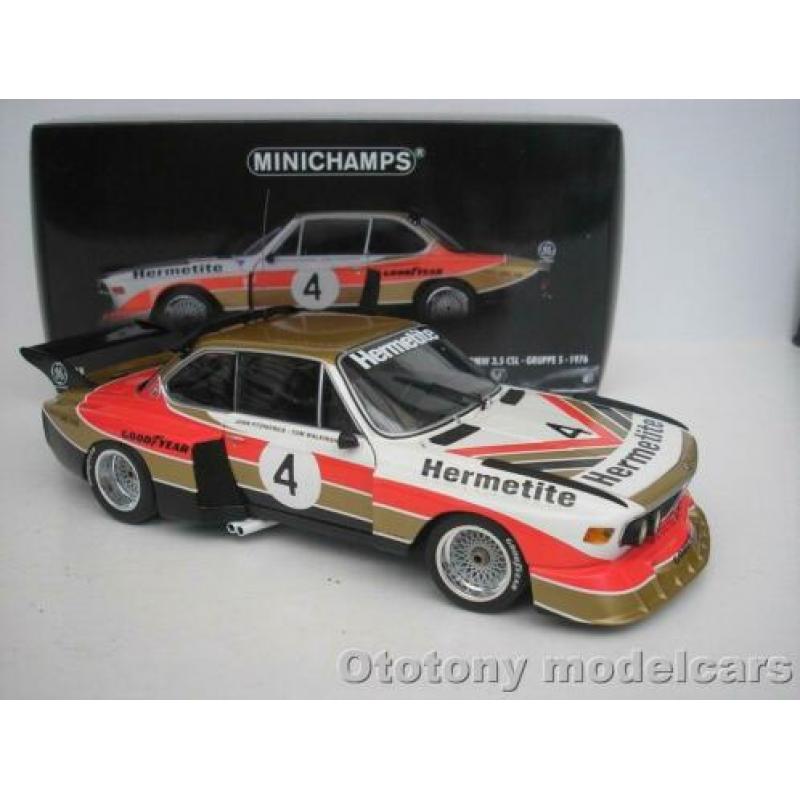 Bmw 3.5 CSL #4 6h Silverstone 1976 1/18 Minichamps