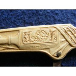 Zakmes Rhum Madhia Art Deco stijl met kurkentrekker en mesje