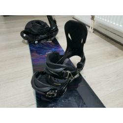Burton honcho 162 wide snowboard + burton p1 binding maat l
