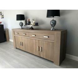 Dressoir Sideboard hout rechthoek 210 x 45 x 85cm