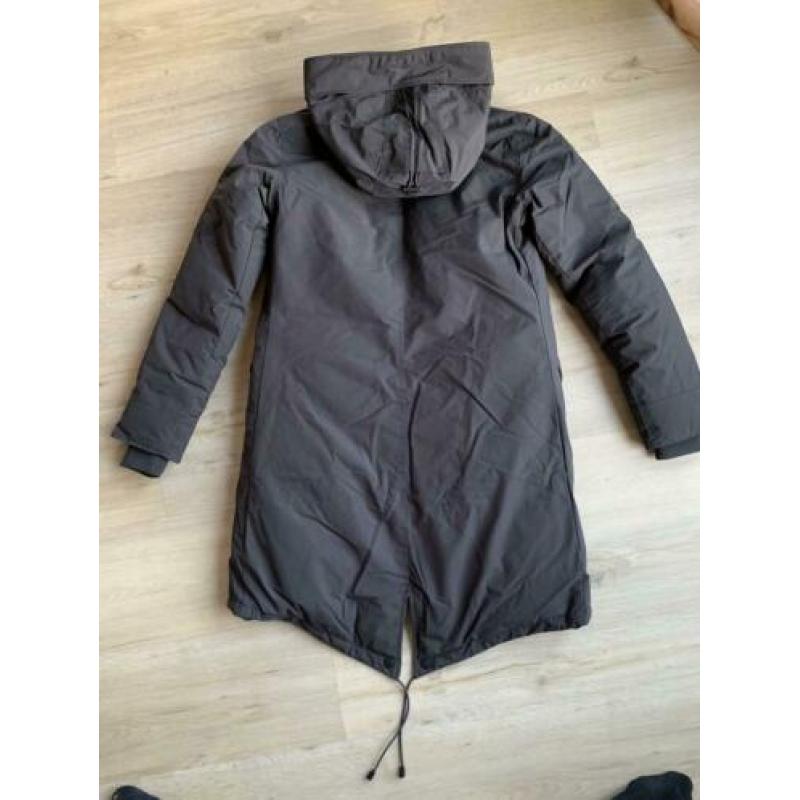 Nieuwe grijze airforce parka jas, maat S