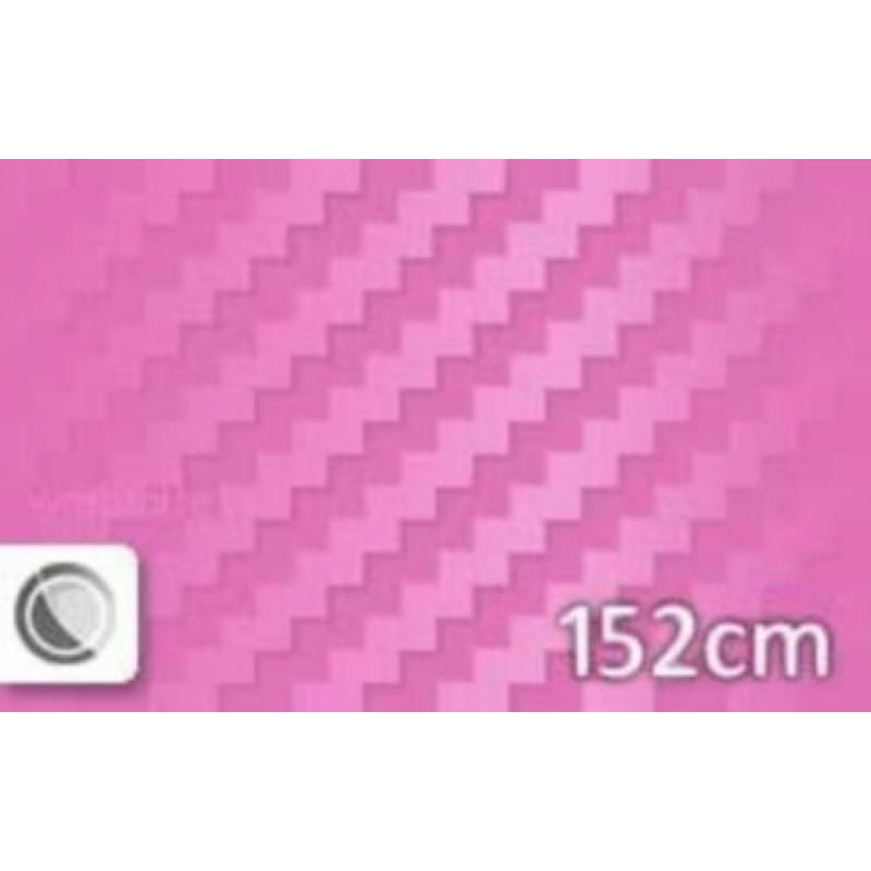 Carbon folie oranje en roze