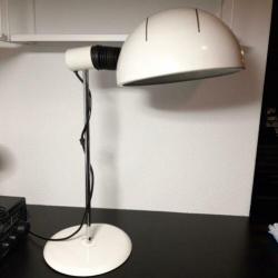 Vintage bureaulamp wit metaal industrieel