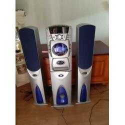 Tower Design Stereo Music Center..