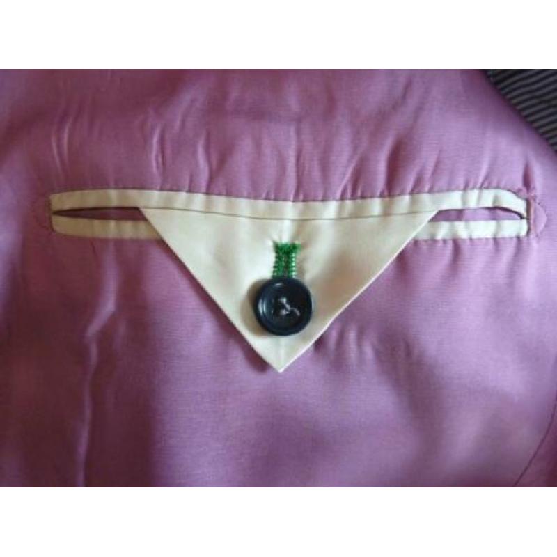Zwart colbert van wol/linnen roze voering van Tommy Hilfiger