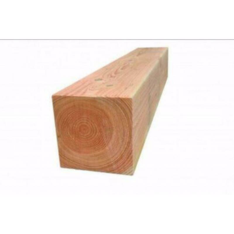 Douglas balken houten planken schutting palen