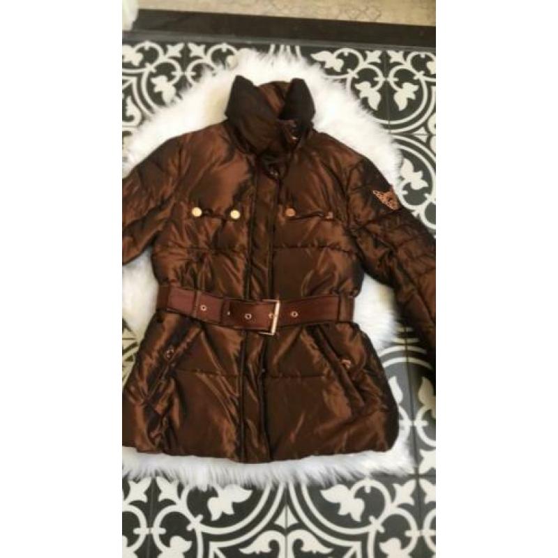 *** prachtige winterjas, merk air force, bronskleur, glans