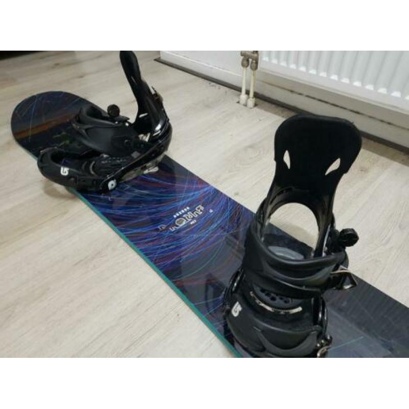 Burton honcho 162 wide snowboard + burton p1 binding maat l