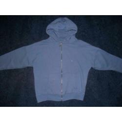 Te koop nieuw blauw sweater vest + capuchon: M / 40