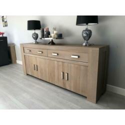 Dressoir Sideboard hout rechthoek 210 x 45 x 85cm