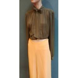 Vintage tutten blouse (80s) licht doorschijnend ( MT M/L)