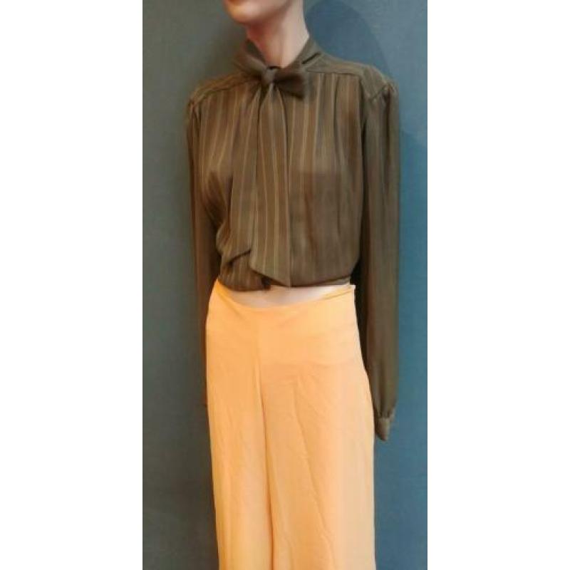 Vintage tutten blouse (80s) licht doorschijnend ( MT M/L)