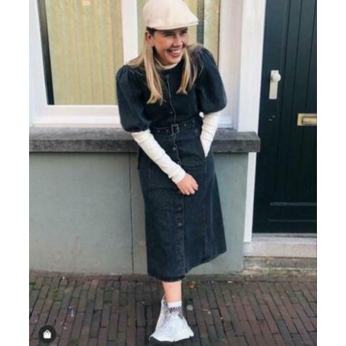 Gestuz Marant jeansjurk jurk spijker pofmouwen 36