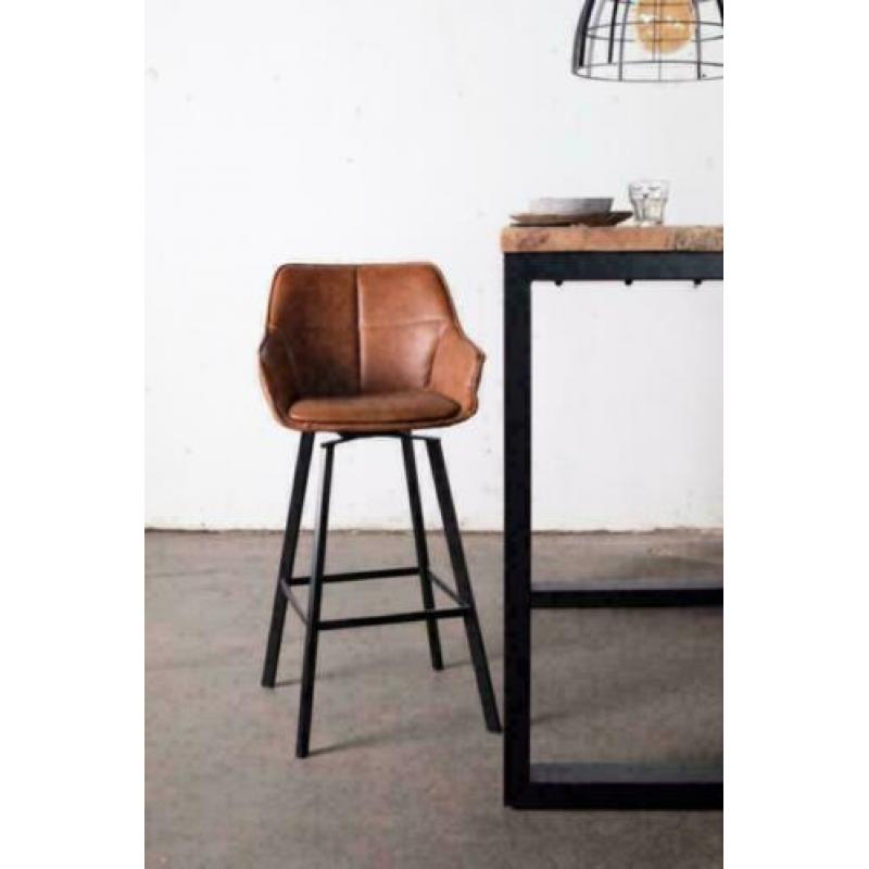 Barkruk Shannon Cognac - Giga Meubel