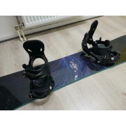 Burton honcho 162 wide snowboard + burton p1 binding maat l