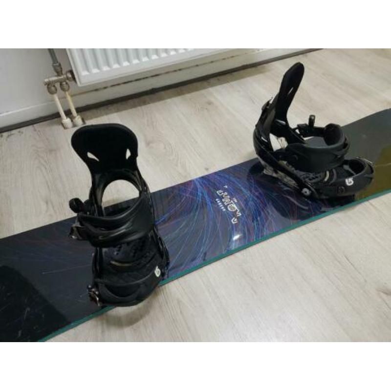 Burton honcho 162 wide snowboard + burton p1 binding maat l