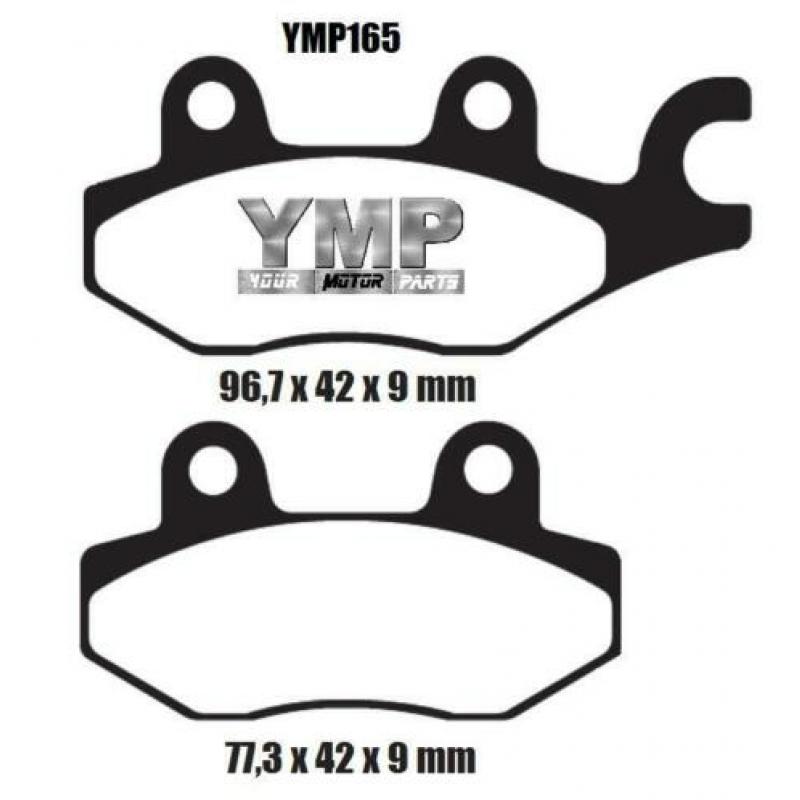 Remblokken Yamaha YFM700 R / YXR700 Rhino alle YFM YXR 700
