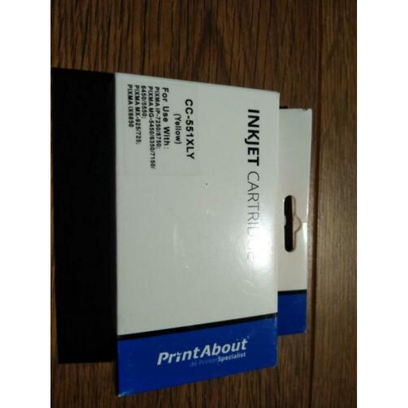 Cartridges Alle Kleuren CP-550XLBK en CC-551XL GY/Y/M/C