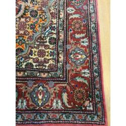 Vintage handgeknoopt perzisch tapijt loper Tabriz 251x80