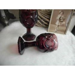 2 Vintage Avon Wijnglazen ** Mimosa **