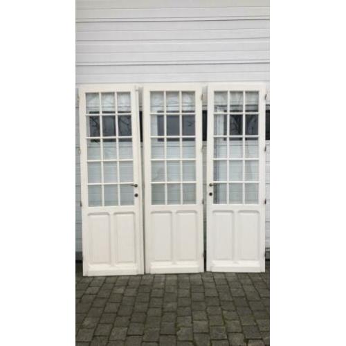 Prachtige set ensuitedeuren met geslepen glas