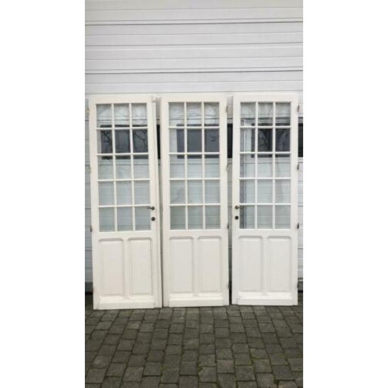 Prachtige set ensuitedeuren met geslepen glas
