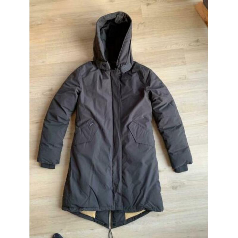 Nieuwe grijze airforce parka jas, maat S