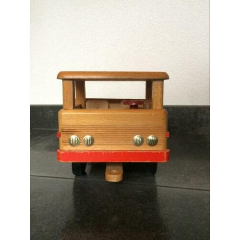 Antieke houten vrachtwagen kiepwagen jaren 60 / 70